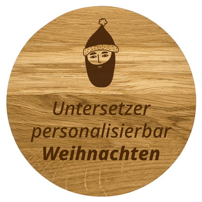 Untersetzer personalisierbar Weihnachten
