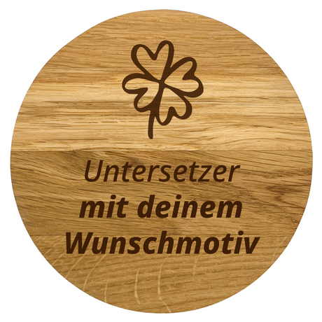 Personalisierbarer Untersetzer mit Wunschtext